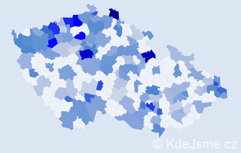 Jméno: 'Eugen', počet výskytů 383 v celé ČR