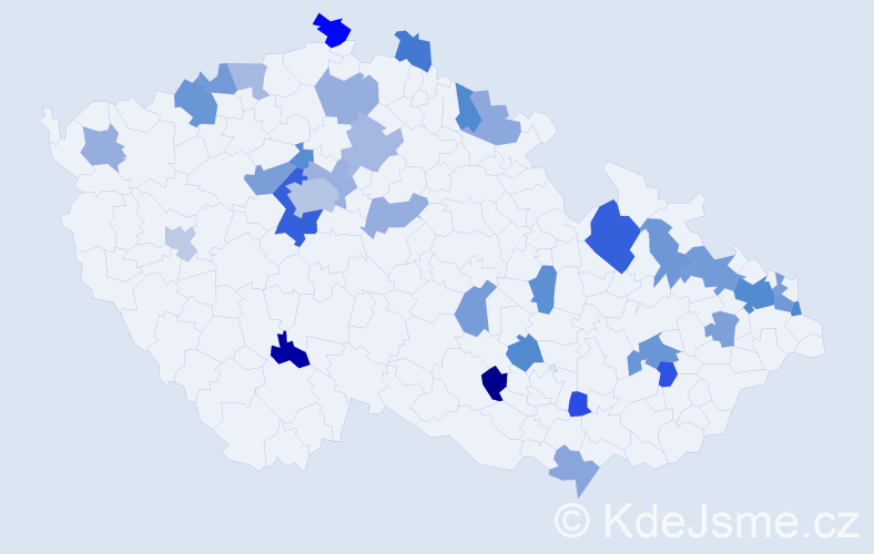 Jméno: 'Sidonie', počet výskytů 56 v celé ČR