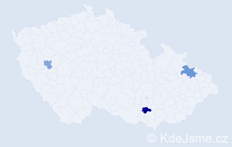 Jméno: 'Suri', počet výskytů 3 v celé ČR