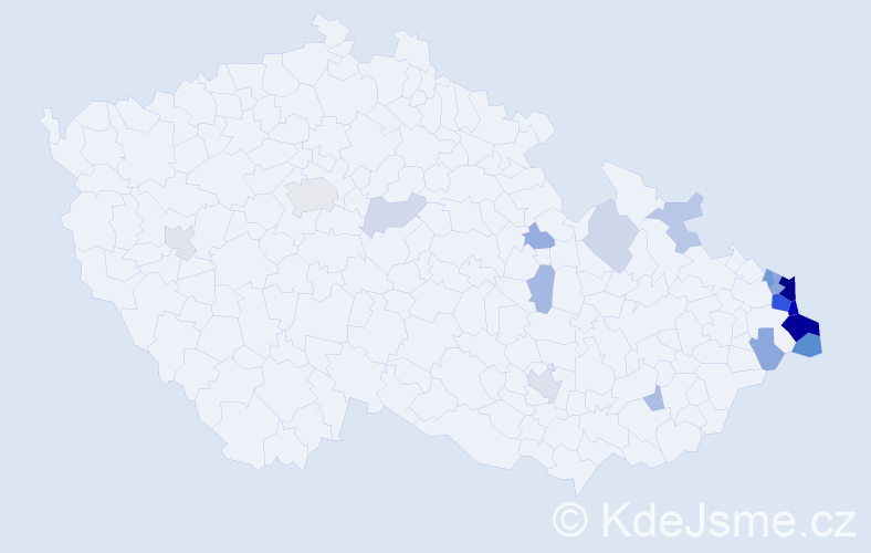 Jméno: 'Lech', počet výskytů 59 v celé ČR