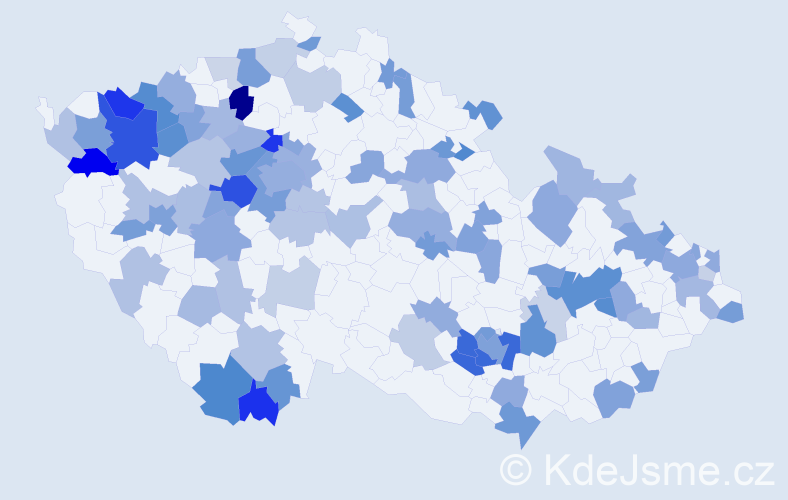 Jméno: 'Dagmara', počet výskytů 185 v celé ČR