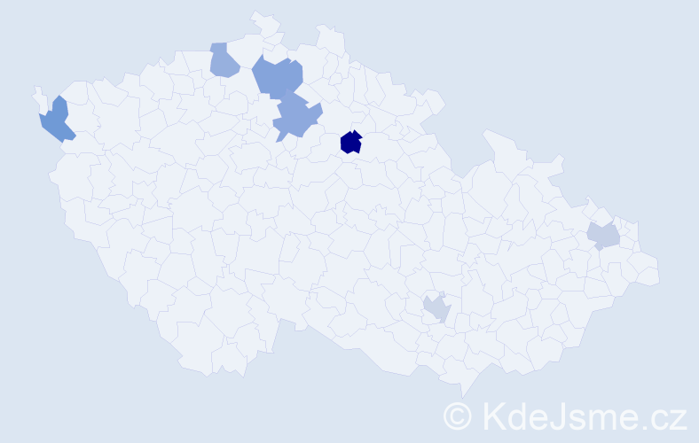 Jméno: 'Quang Viet', počet výskytů 7 v celé ČR