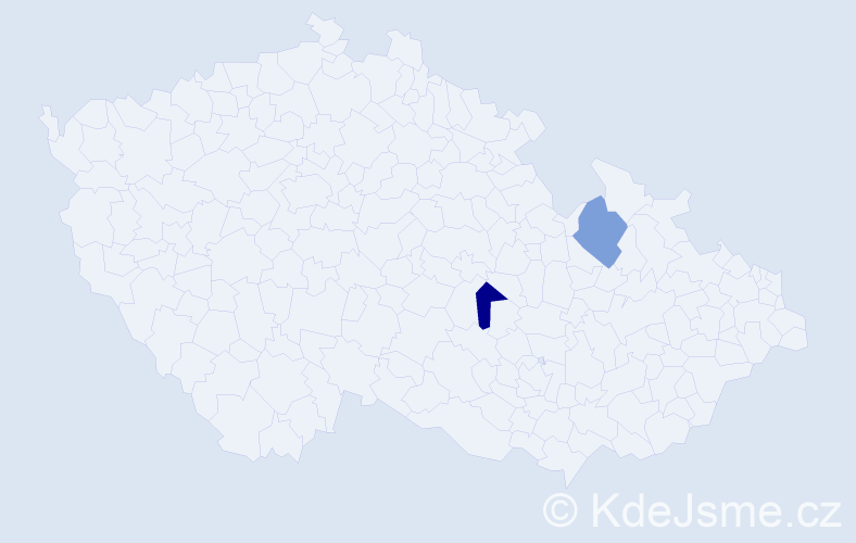 Jméno: 'Dinh Danh', počet výskytů 2 v celé ČR