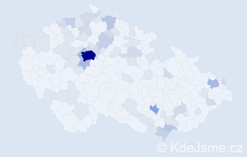 Jméno: 'Lilian', počet výskytů 136 v celé ČR