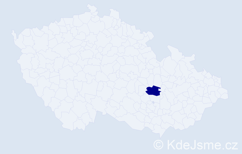 Jméno: 'Levoška', počet výskytů 1 v celé ČR