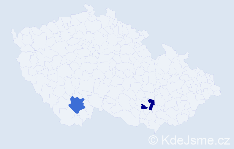 Jméno: 'Joseph Andrew', počet výskytů 2 v celé ČR
