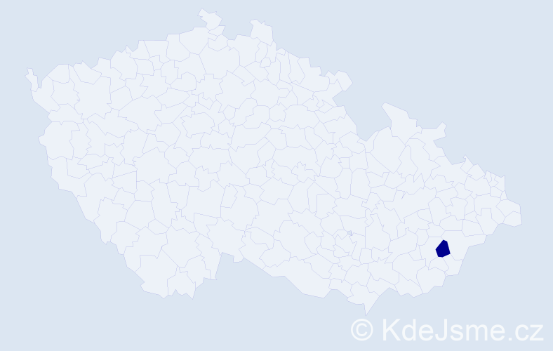 Jméno: 'Donatella', počet výskytů 1 v celé ČR