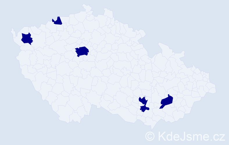 Jméno: 'Eva-Maria', počet výskytů 6 v celé ČR