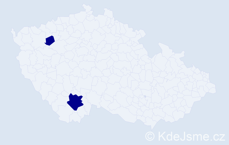 Jméno: 'Vilém František', počet výskytů 2 v celé ČR