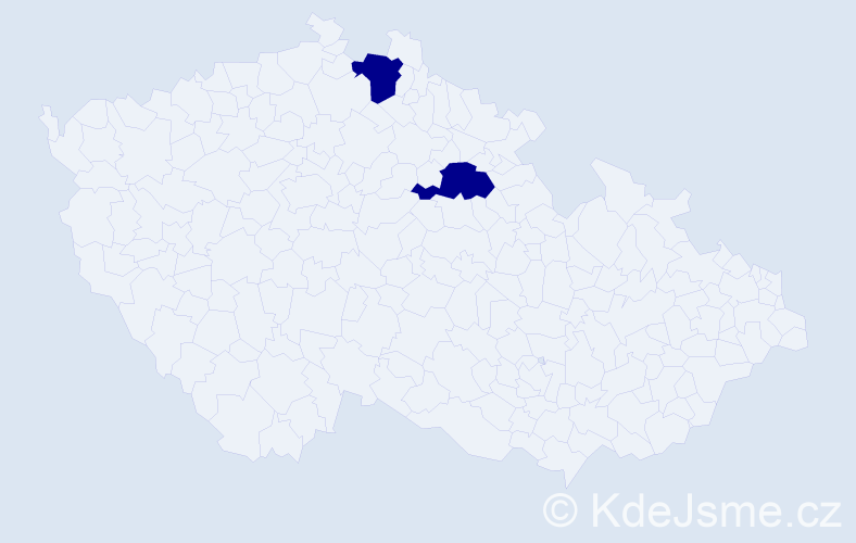 Jméno: 'Kryštof Michael', počet výskytů 2 v celé ČR