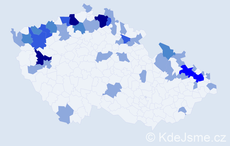 Jméno: 'Gerlinde', počet výskytů 81 v celé ČR