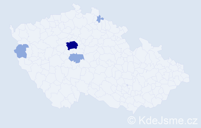 Jméno: 'Faina', počet výskytů 12 v celé ČR
