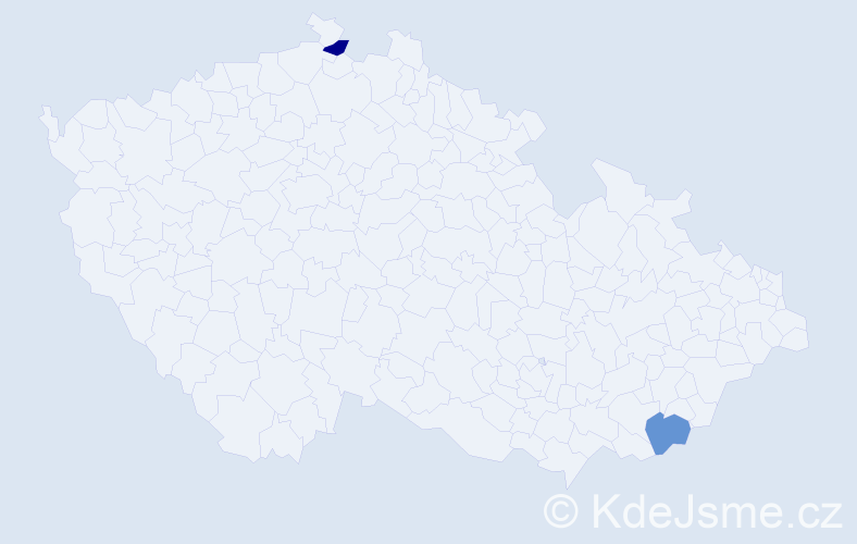 Jméno: 'Duc Hong', počet výskytů 2 v celé ČR