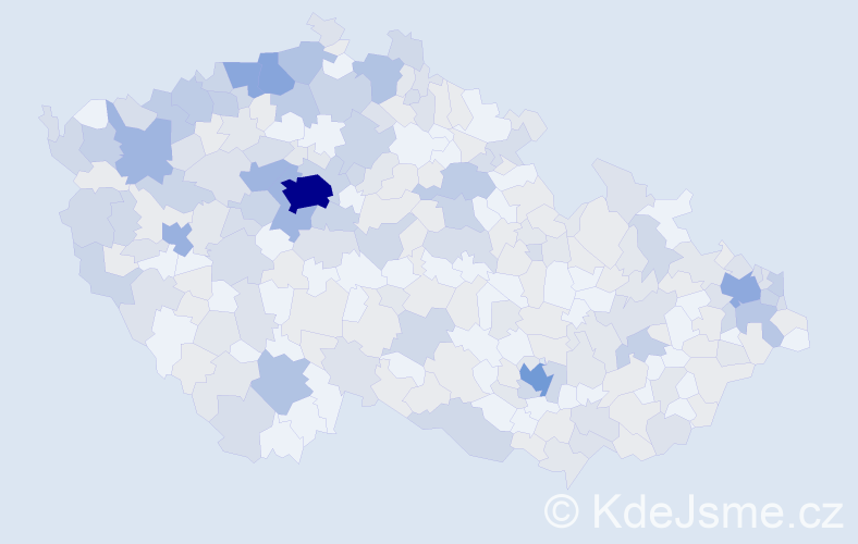 Jméno: 'Bartoloměj', počet výskytů 637 v celé ČR