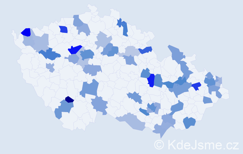 Jméno: 'Gréta', počet výskytů 104 v celé ČR