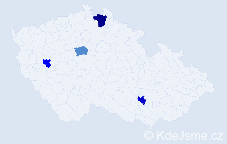 Jméno: 'Erhan', počet výskytů 7 v celé ČR