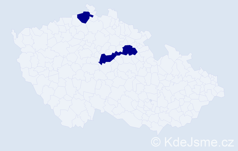 Jméno: 'Maricel', počet výskytů 3 v celé ČR