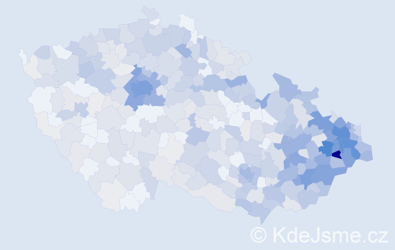 Jméno: 'Radana', počet výskytů 1689 v celé ČR
