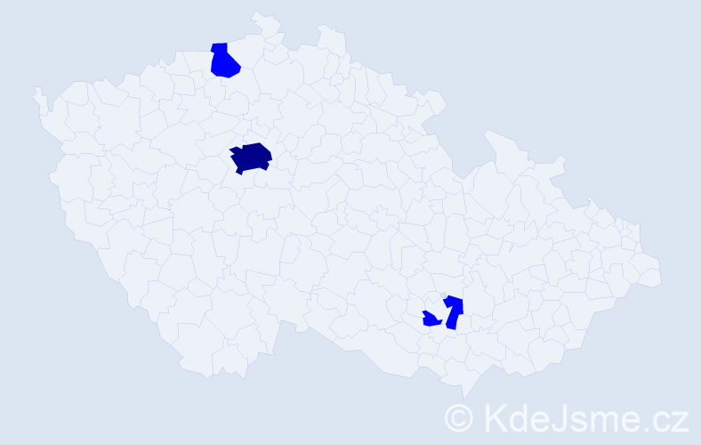 Jméno: 'Tuan Cuong', počet výskytů 4 v celé ČR