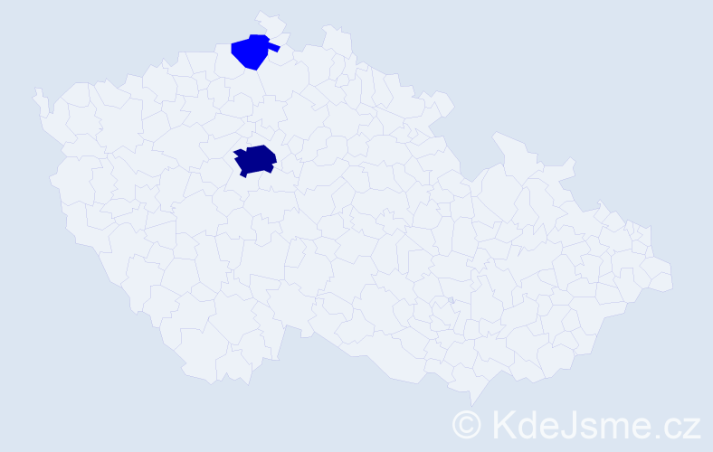Jméno: 'Miroslav Daniel', počet výskytů 3 v celé ČR