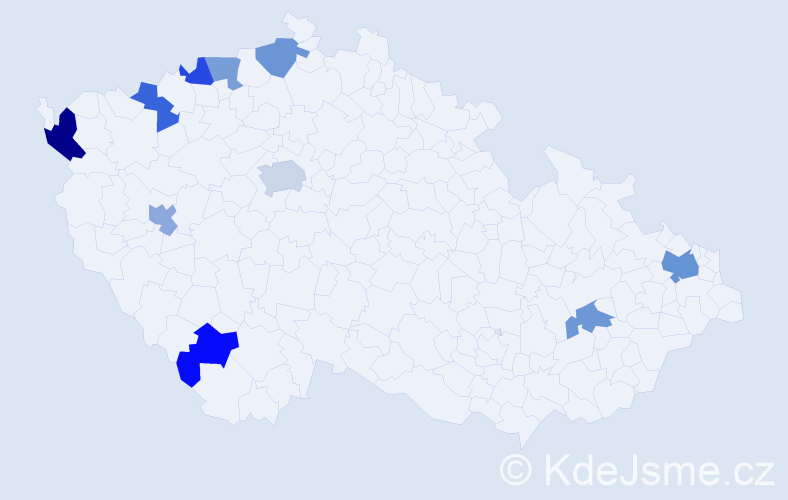 Jméno: 'Manh Dung', počet výskytů 14 v celé ČR