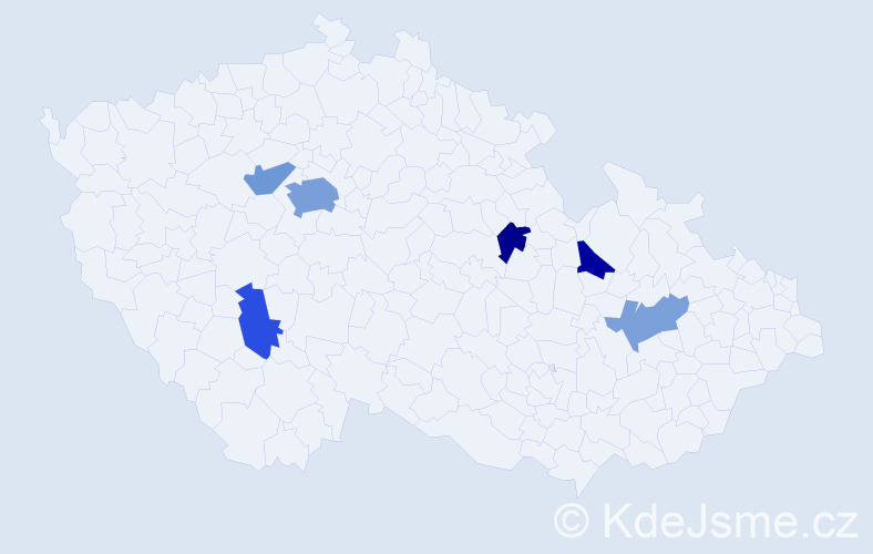 Jméno: 'Aco', počet výskytů 11 v celé ČR