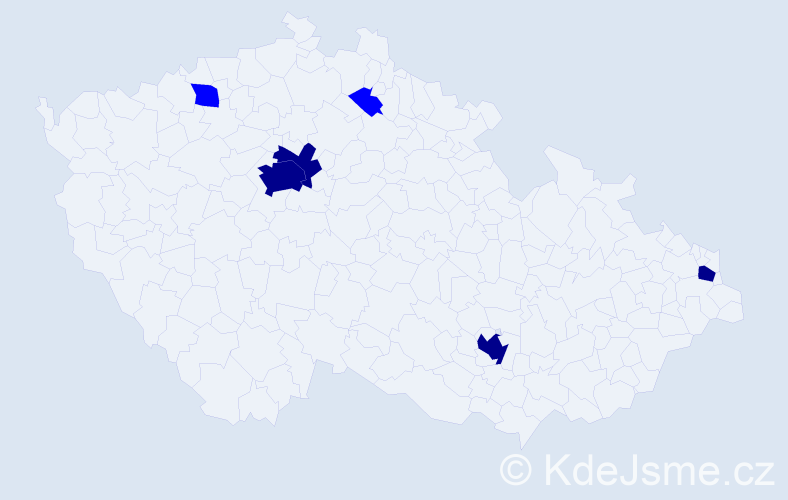 Jméno: 'Kyle', počet výskytů 10 v celé ČR