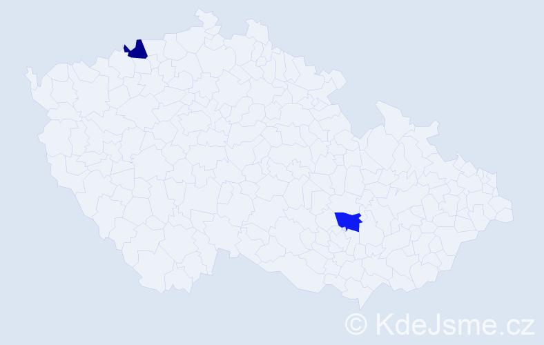 Jméno: 'Mai Thanh', počet výskytů 2 v celé ČR