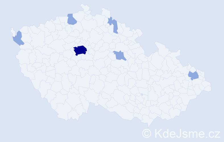 Jméno: 'Niva', počet výskytů 13 v celé ČR