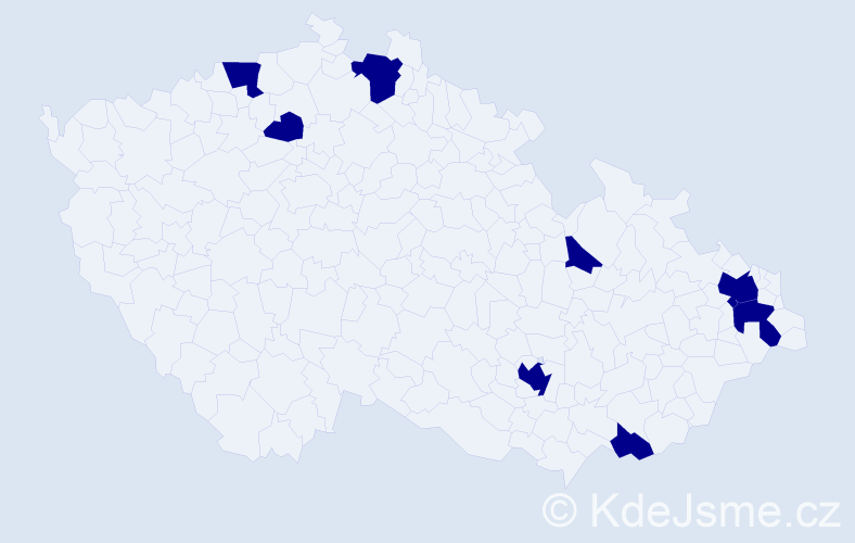 Jméno: 'Rinaldo', počet výskytů 8 v celé ČR