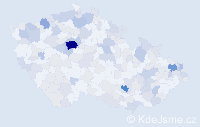 Jméno: 'Katarina', počet výskytů 369 v celé ČR