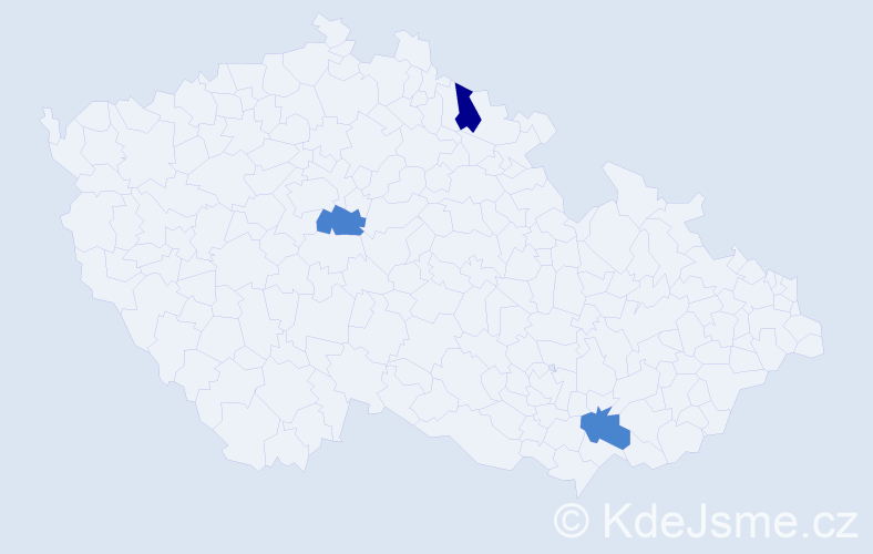 Jméno: 'Kristian Petr', počet výskytů 3 v celé ČR