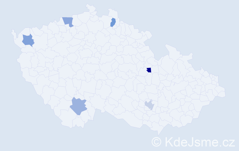 Jméno: 'Sofie Isabela', počet výskytů 6 v celé ČR