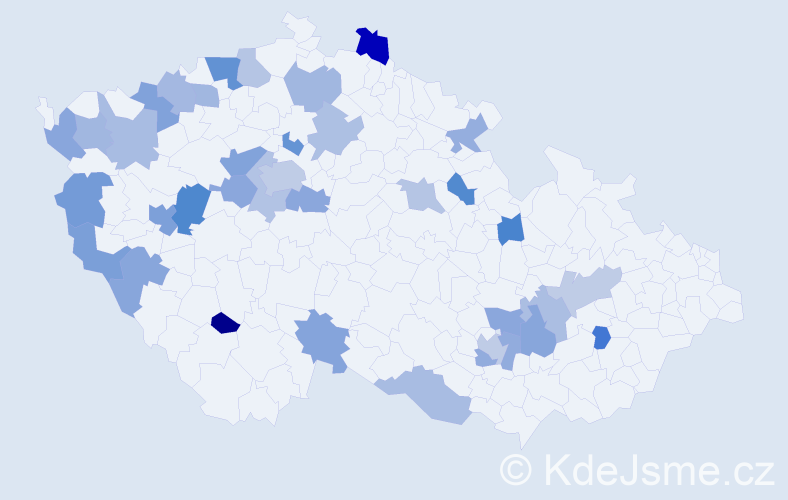 Jméno: 'Vasyl', počet výskytů 49 v celé ČR