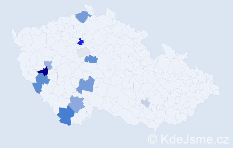 Jméno: 'Idriz', počet výskytů 11 v celé ČR