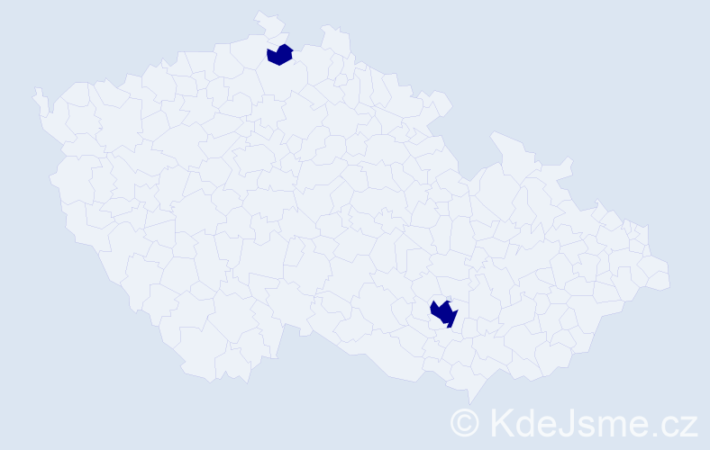 Jméno: 'Michaela Julie', počet výskytů 2 v celé ČR