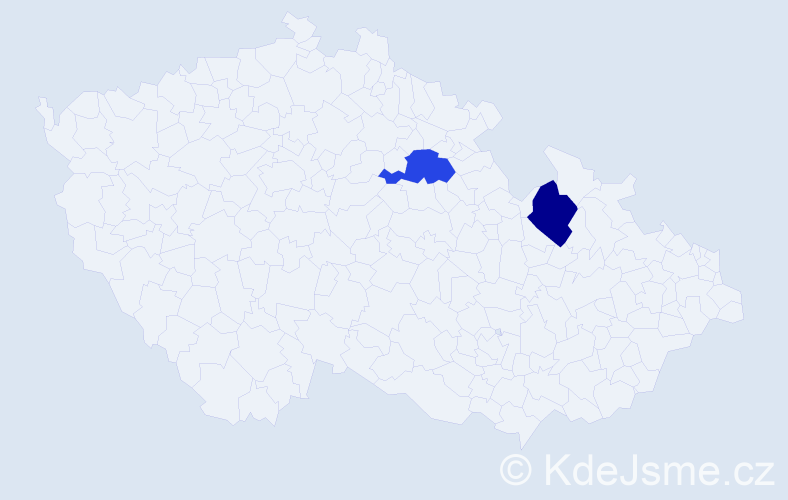 Jméno: 'Jannick', počet výskytů 2 v celé ČR
