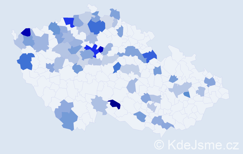 Jméno: 'Vitalij', počet výskytů 139 v celé ČR