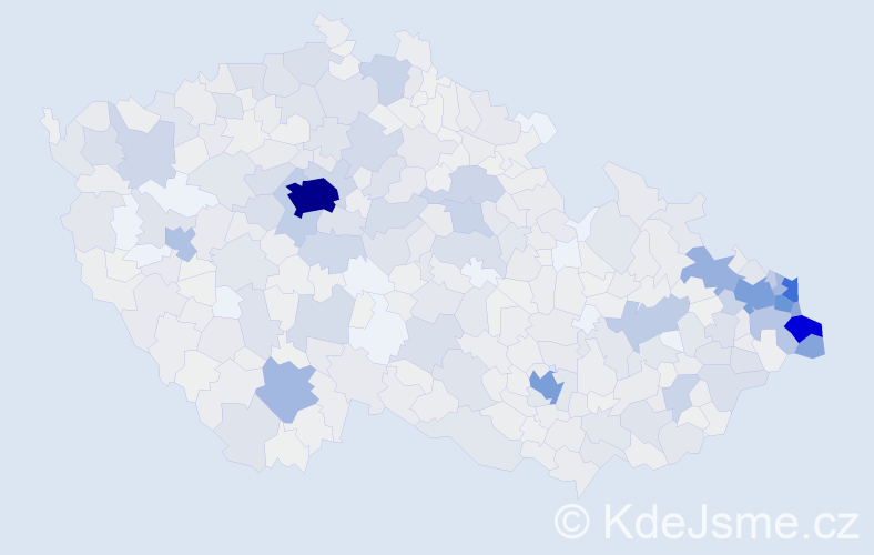Jméno: 'Vanda', počet výskytů 3245 v celé ČR