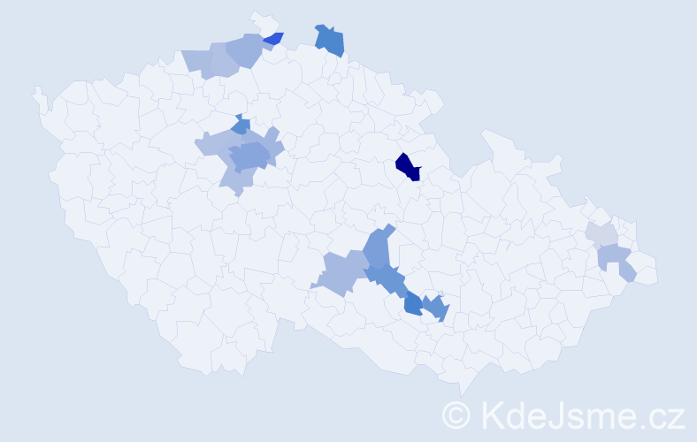 Jméno: 'Hasmik', počet výskytů 36 v celé ČR