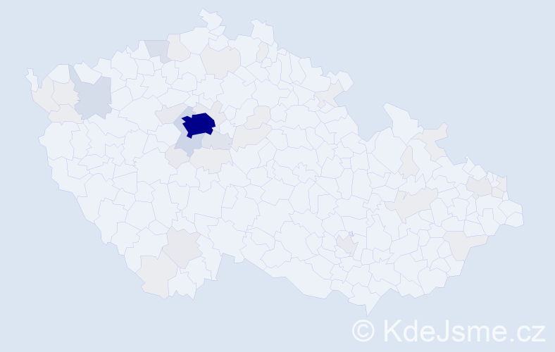 Jméno: 'Ksenia', počet výskytů 164 v celé ČR