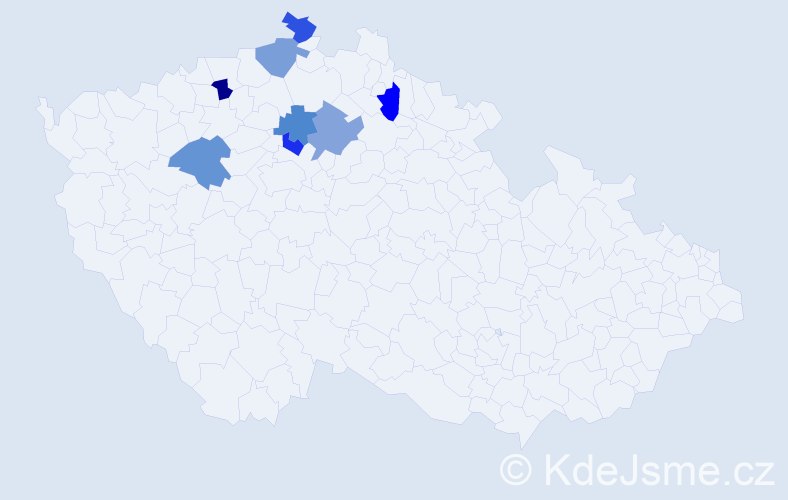 Jméno: 'Dezidér', počet výskytů 8 v celé ČR