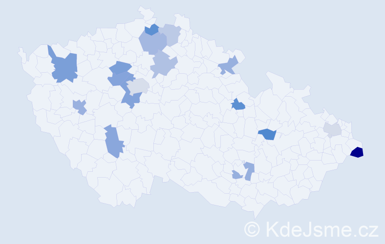 Jméno: 'Anna-Maria', počet výskytů 24 v celé ČR