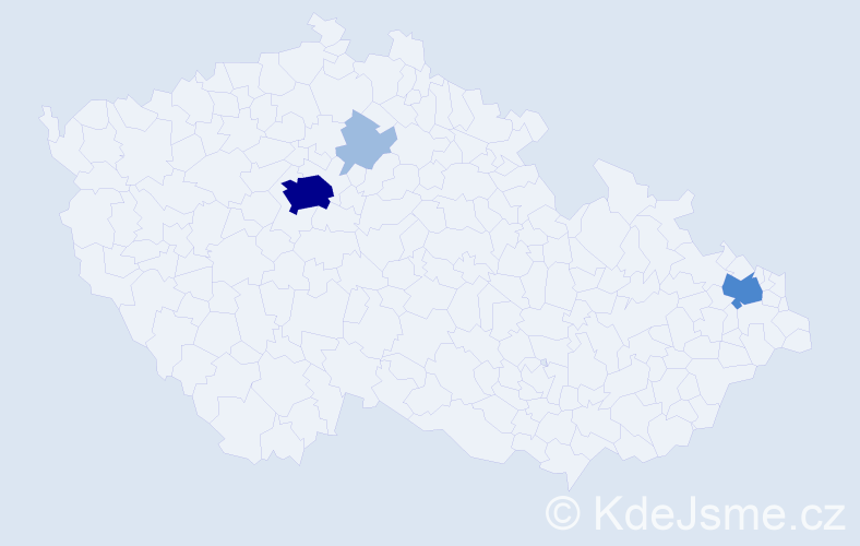 Jméno: 'Dafni', počet výskytů 7 v celé ČR