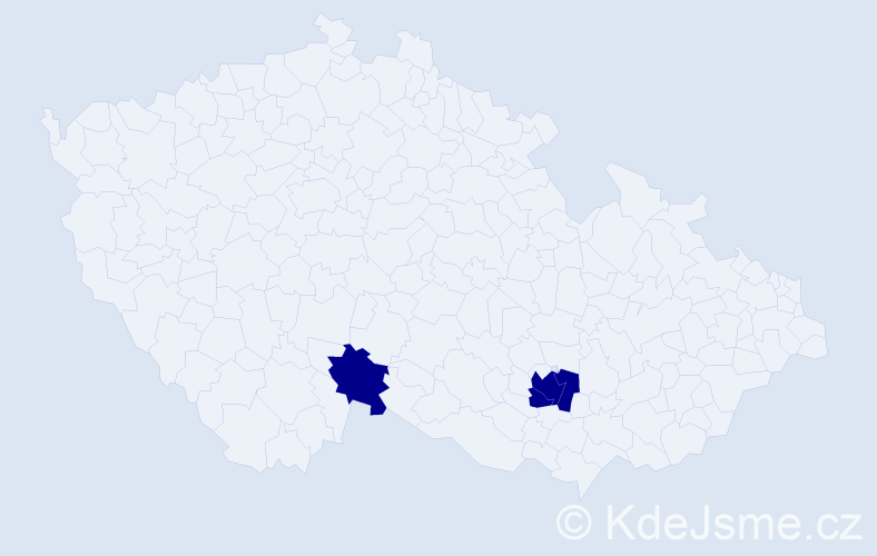 Jméno: 'Arbi', počet výskytů 3 v celé ČR