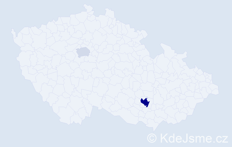 Jméno: 'Adi', počet výskytů 20 v celé ČR