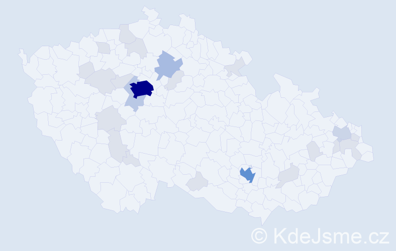 Jméno: 'Catherine', počet výskytů 64 v celé ČR