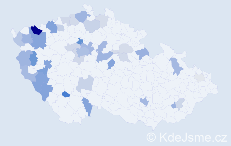 Jméno: 'Nguyen', počet výskytů 74 v celé ČR