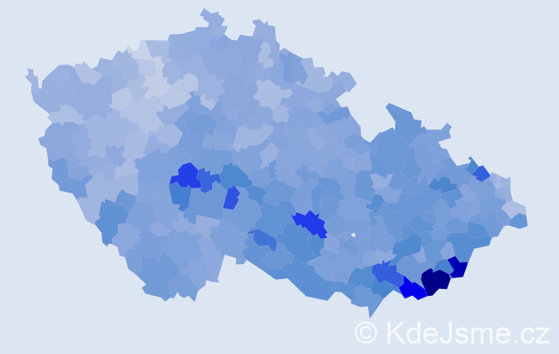 Jméno: 'Anežka', počet výskytů 19848 v celé ČR
