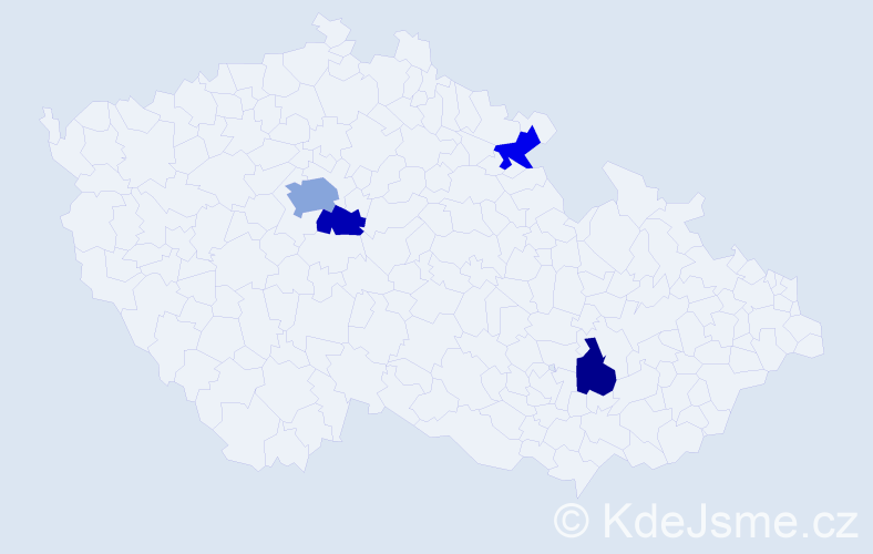 Jméno: 'Dian', počet výskytů 6 v celé ČR